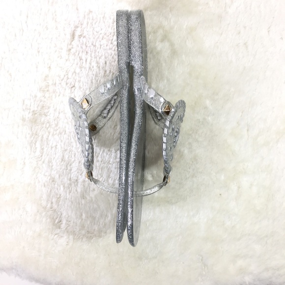 Jack Rogers Georgica Glitter Jelly Sandals Size 7 - Picture 4 of 8